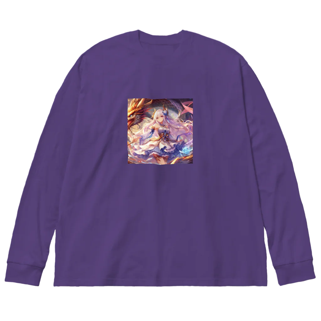 終わらない夢🌈の魔法を操る少女と守護龍✨シリーズ① Big Long Sleeve T-Shirt