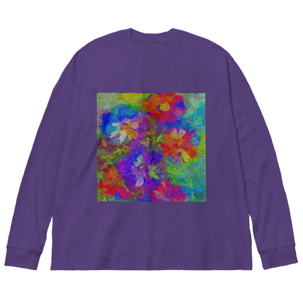 水草のflowers Big Long Sleeve T-Shirt