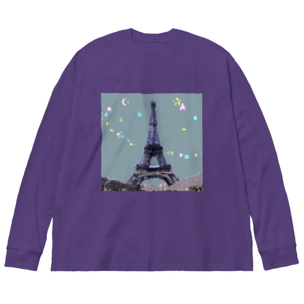 PAW WOW MEOWのParis★Night ビッグシルエットロングスリーブTシャツ