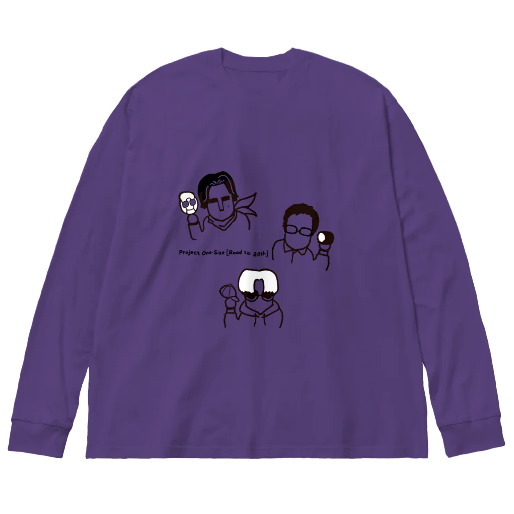 Project One-Sizeの３人の個性をギュッと集結 Big Long Sleeve T-Shirt