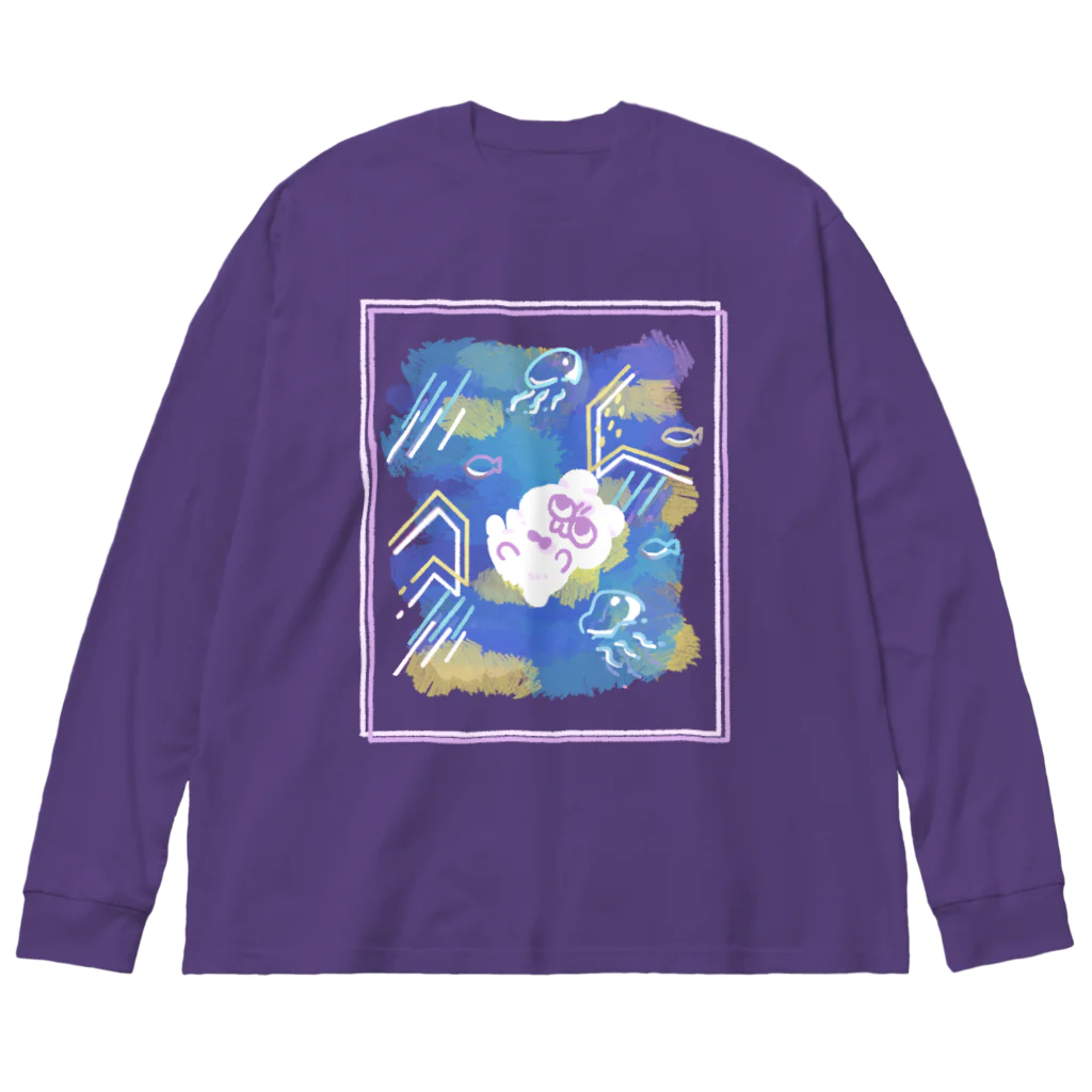 テディ轟の沈む・テディ轟 Big Long Sleeve T-Shirt