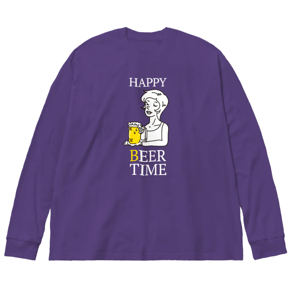 HIGEQLOのBEER TIME Big Long Sleeve T-Shirt