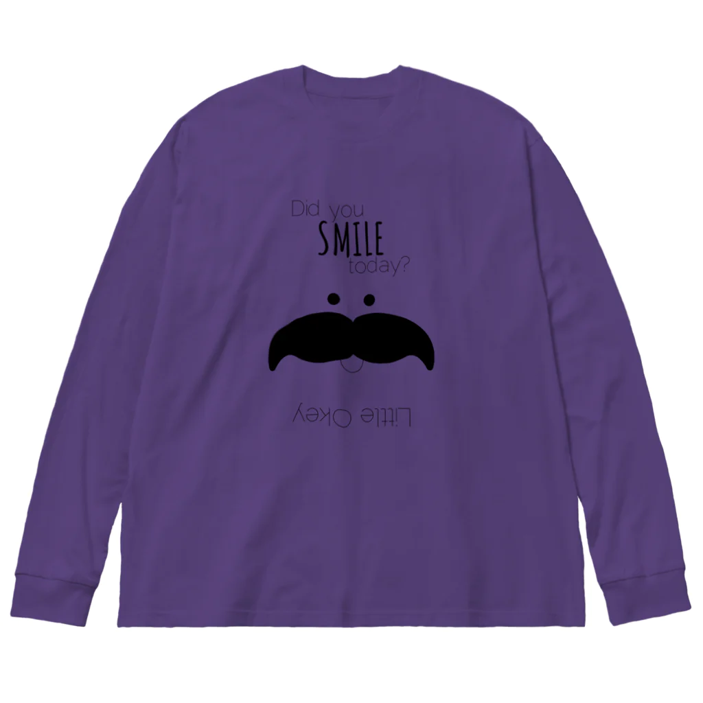 なんとなく物販ショップのDid you smile today? ビッグシルエットロングスリーブTシャツ