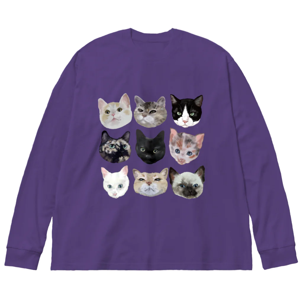 猫とやっし～ぃのアレコレのいろんな猫ちゃん9 Big Long Sleeve T-Shirt