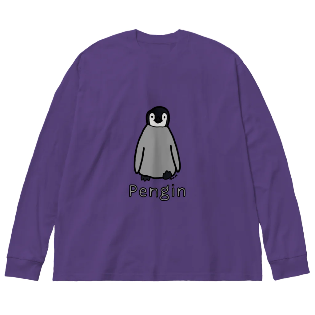 MrKShirtsのPengin (ペンギン) 色デザイン ビッグシルエットロングスリーブTシャツ