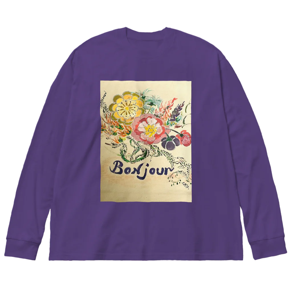 inainaibahのボンジュール Big Long Sleeve T-Shirt