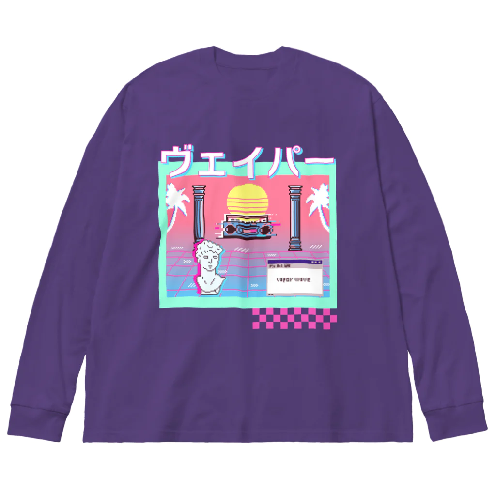 ファクトンのVaporwave ビッグシルエットロングスリーブTシャツ