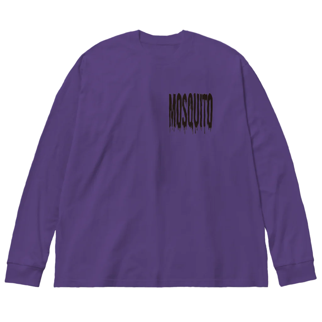 LIVEHOUSE MOSQUITOのシタタリロゴ ビッグシルエットロングスリーブTシャツ
