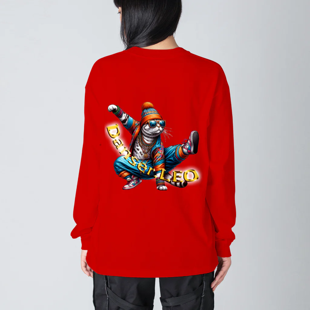 HIPHOPぬこ様のDanser.LEO(ダンサー・れお) Big Long Sleeve T-Shirt