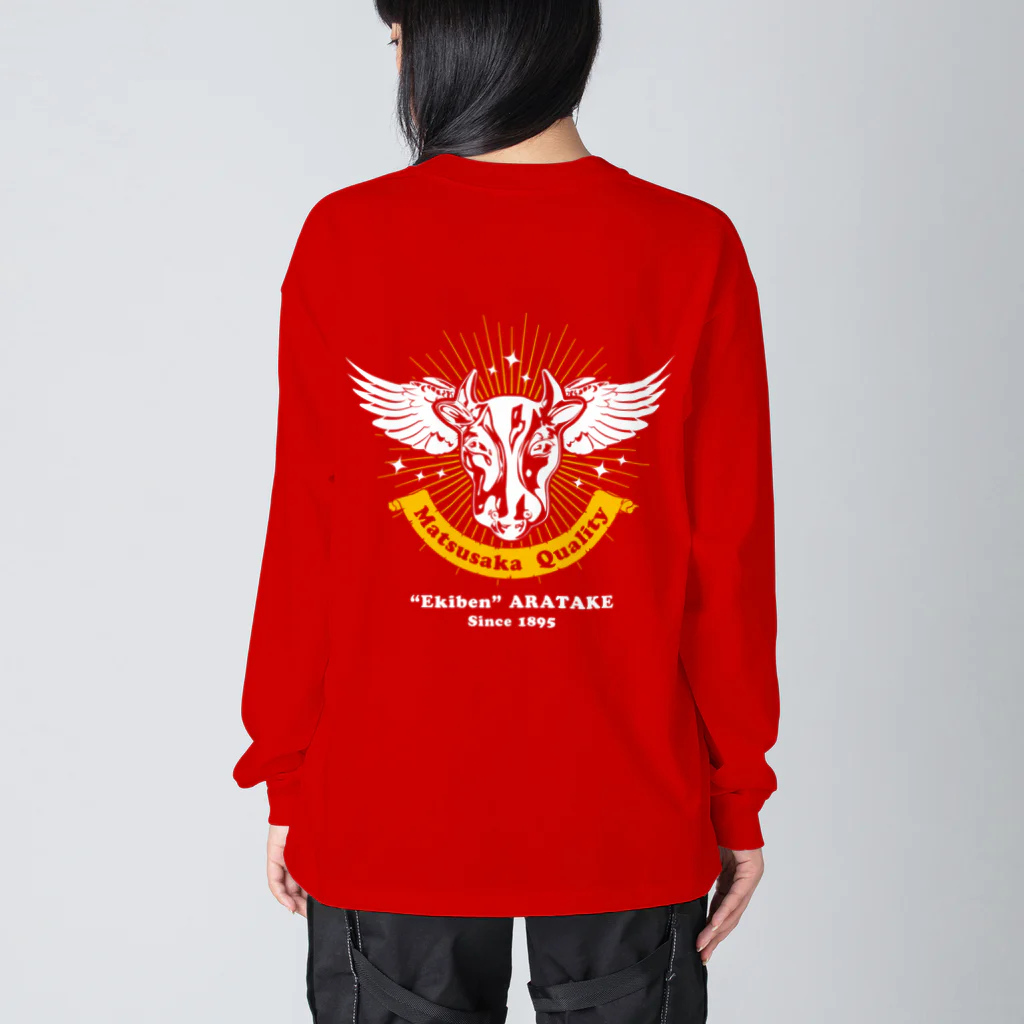 T-jet's Illustration...の［両面］Matsusaka Quality "Red"【株式会社新竹商店ライセンス品】 Big Long Sleeve T-Shirt