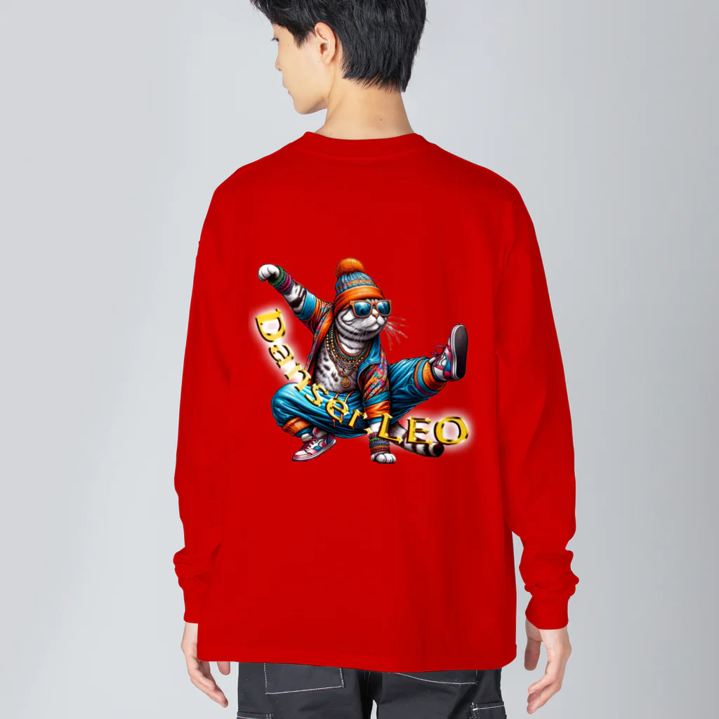 HIPHOPぬこ様のDanser.LEO(ダンサー・れお) Big Long Sleeve T-Shirt