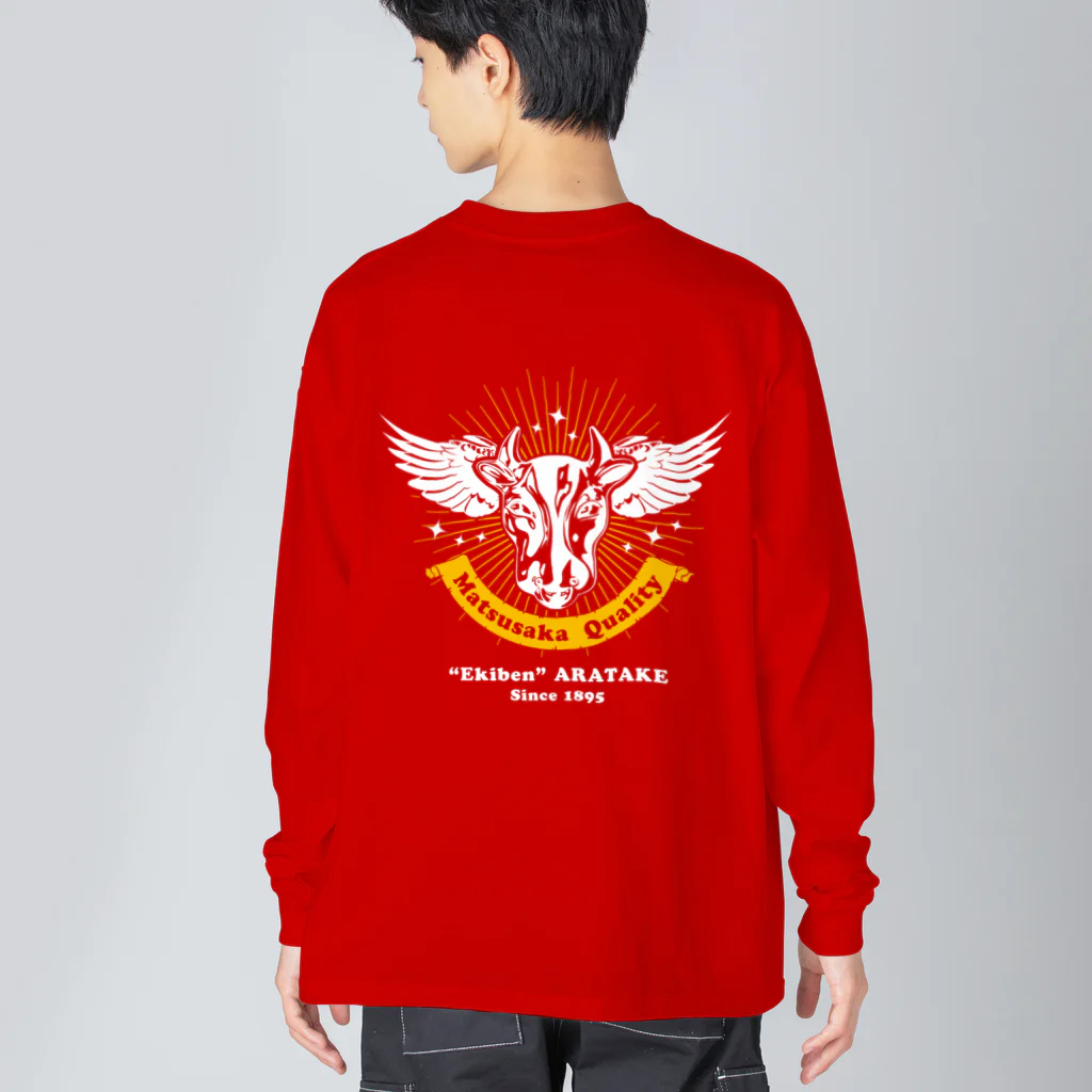 T-jet's Illustration...の［両面］Matsusaka Quality "Red"【株式会社新竹商店ライセンス品】 Big Long Sleeve T-Shirt