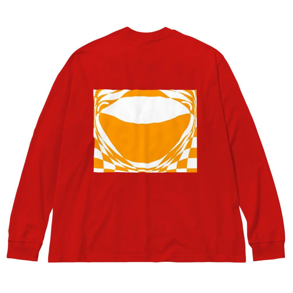 日々好日屋2号店の驚く市松模様 Big Long Sleeve T-Shirt