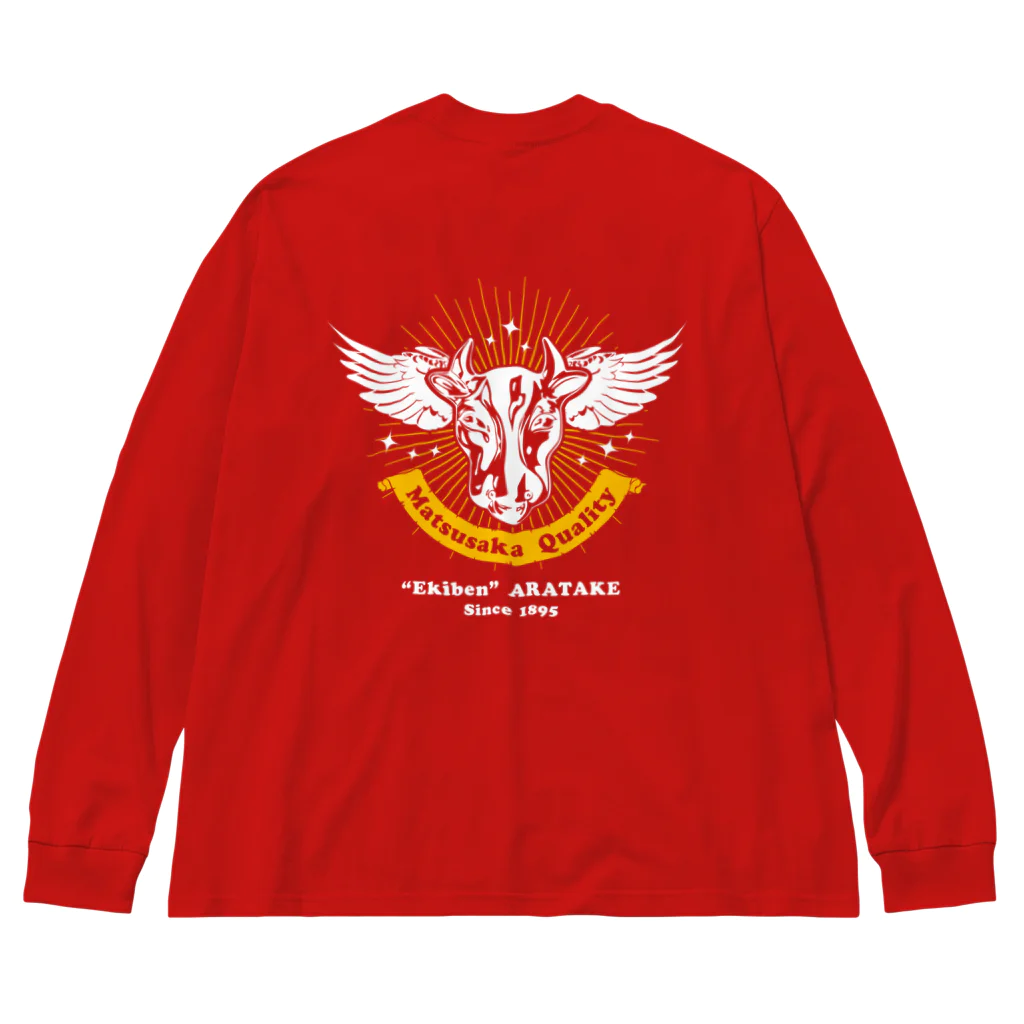 T-jet's Illustration...の［両面］Matsusaka Quality "Red"【株式会社新竹商店ライセンス品】 Big Long Sleeve T-Shirt