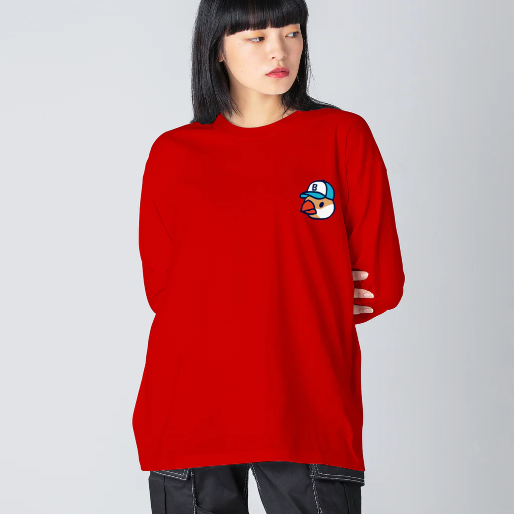 もしもしこちら文鳥のキャップの文鳥 Big Long Sleeve T-Shirt