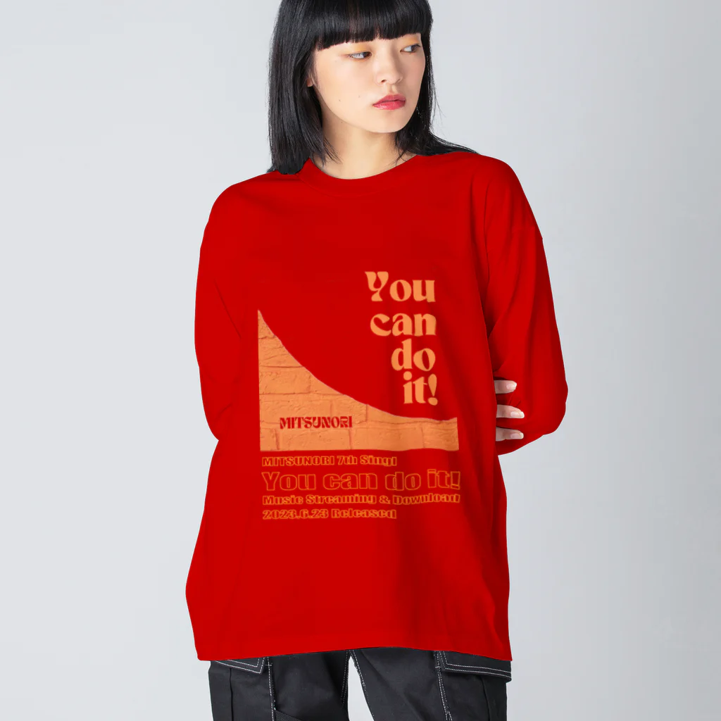 MITSUNORI OFFICIAL SHOPのYou can do it! Big Long Sleeve T-Shirt