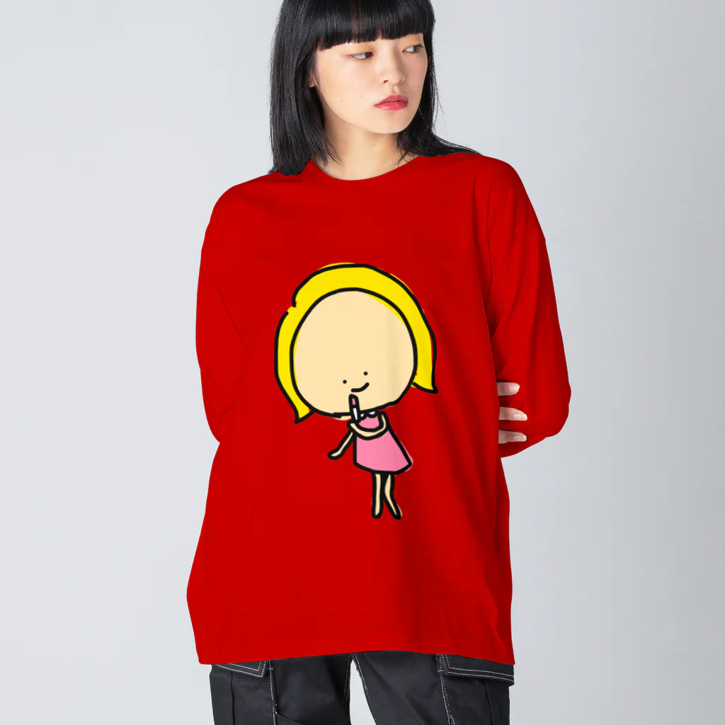 「キャシーとスミス」の とんでもなくかわいい グッズ屋さんのお化粧キャシー Big Long Sleeve T-Shirt