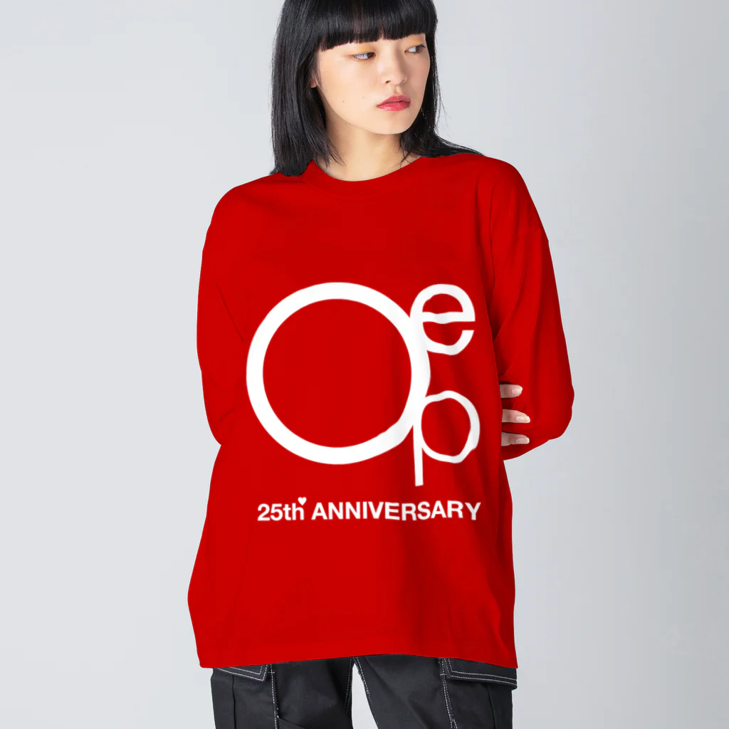 Masaki SukedaのOEP 25周年記念グッズたち（ホワイト） ビッグシルエットロングスリーブTシャツ