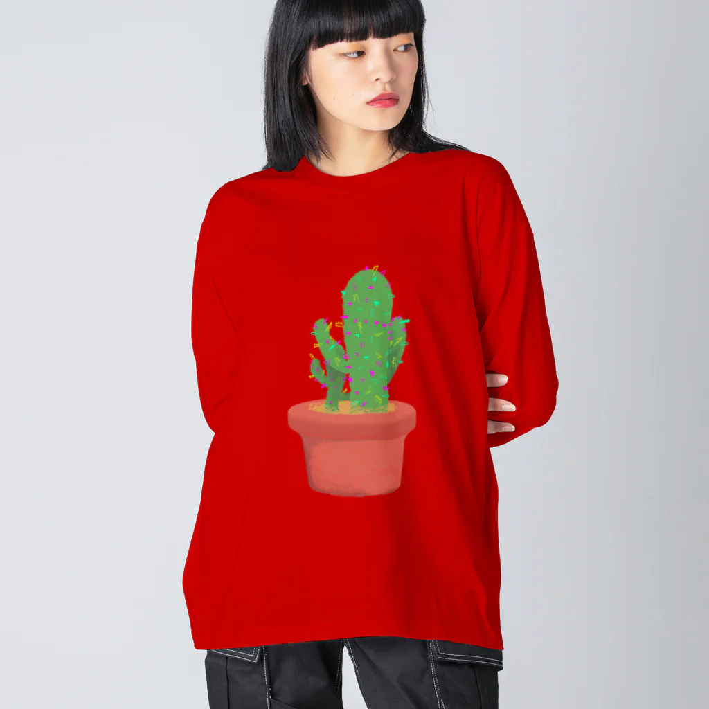 Polmetoca  ポルメトカのサボテン having fun Big Long Sleeve T-Shirt