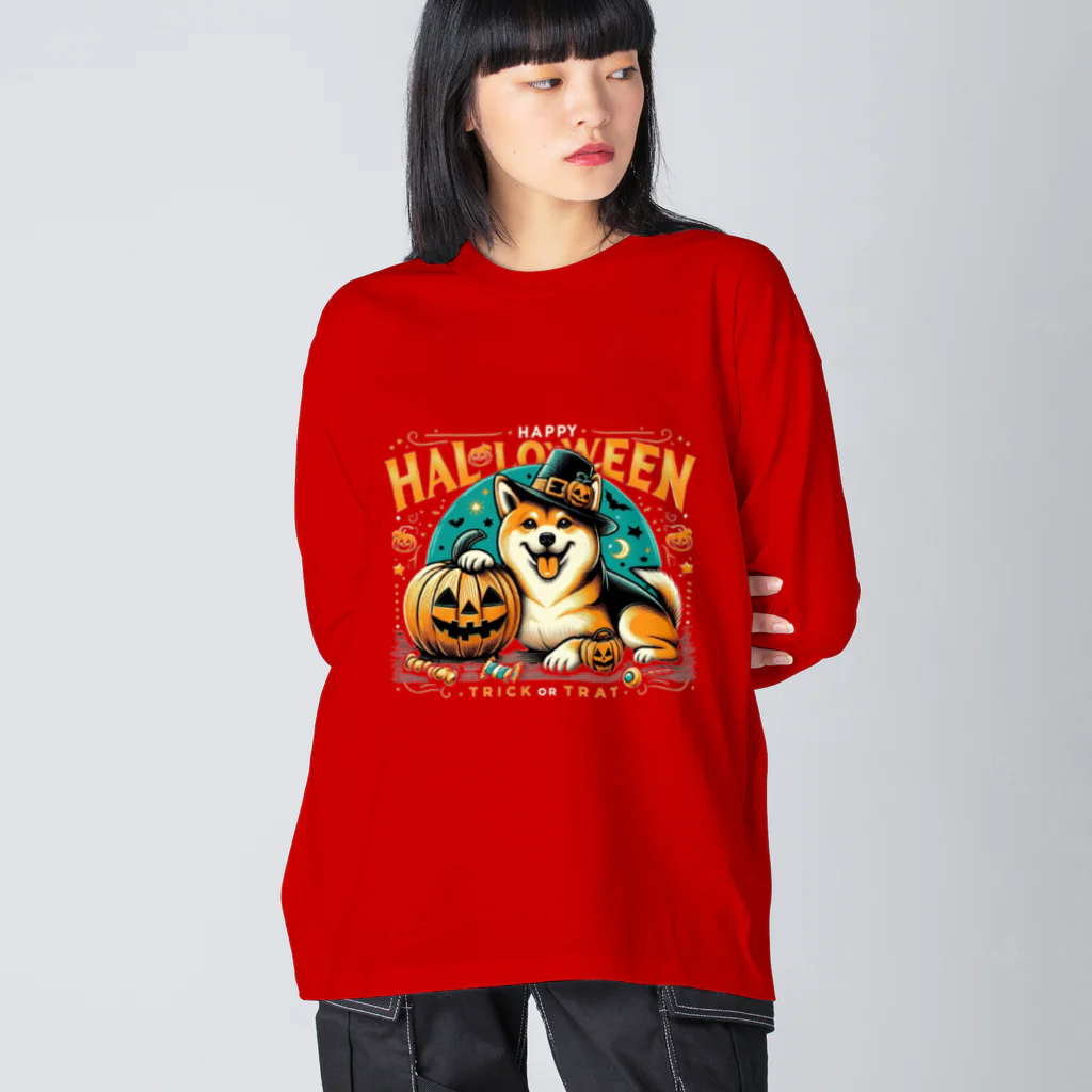 Naoki21のDOG x HALLOWEEN 02 Big Long Sleeve T-Shirt