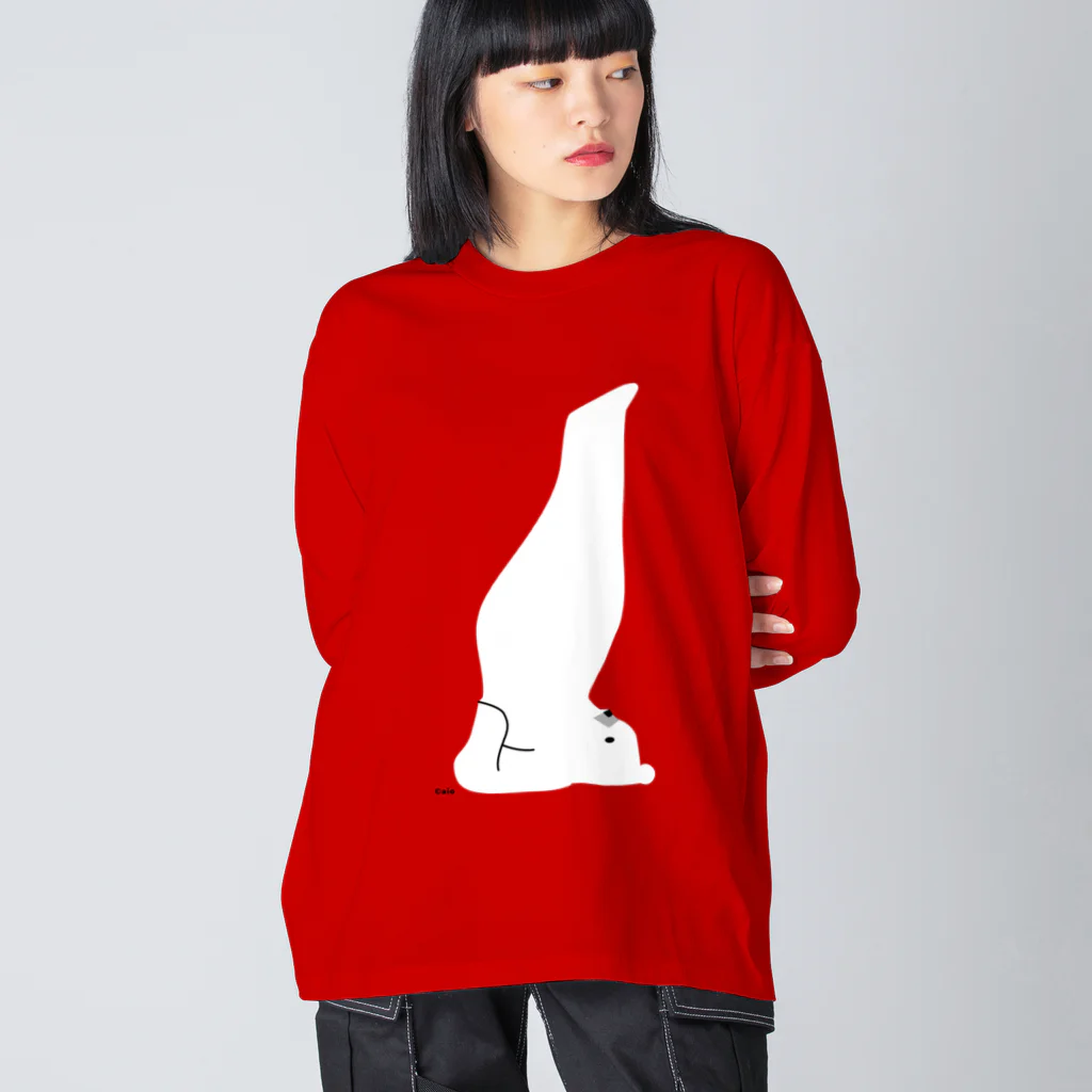 しろくま&ペンギン通信のしろくまヨガA Big Long Sleeve T-Shirt