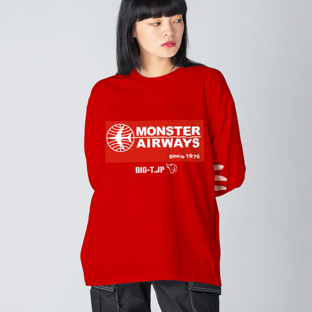 Big-T.jpのMONSTER AIRWAYS Tシャツ ビッグシルエットロングスリーブTシャツ