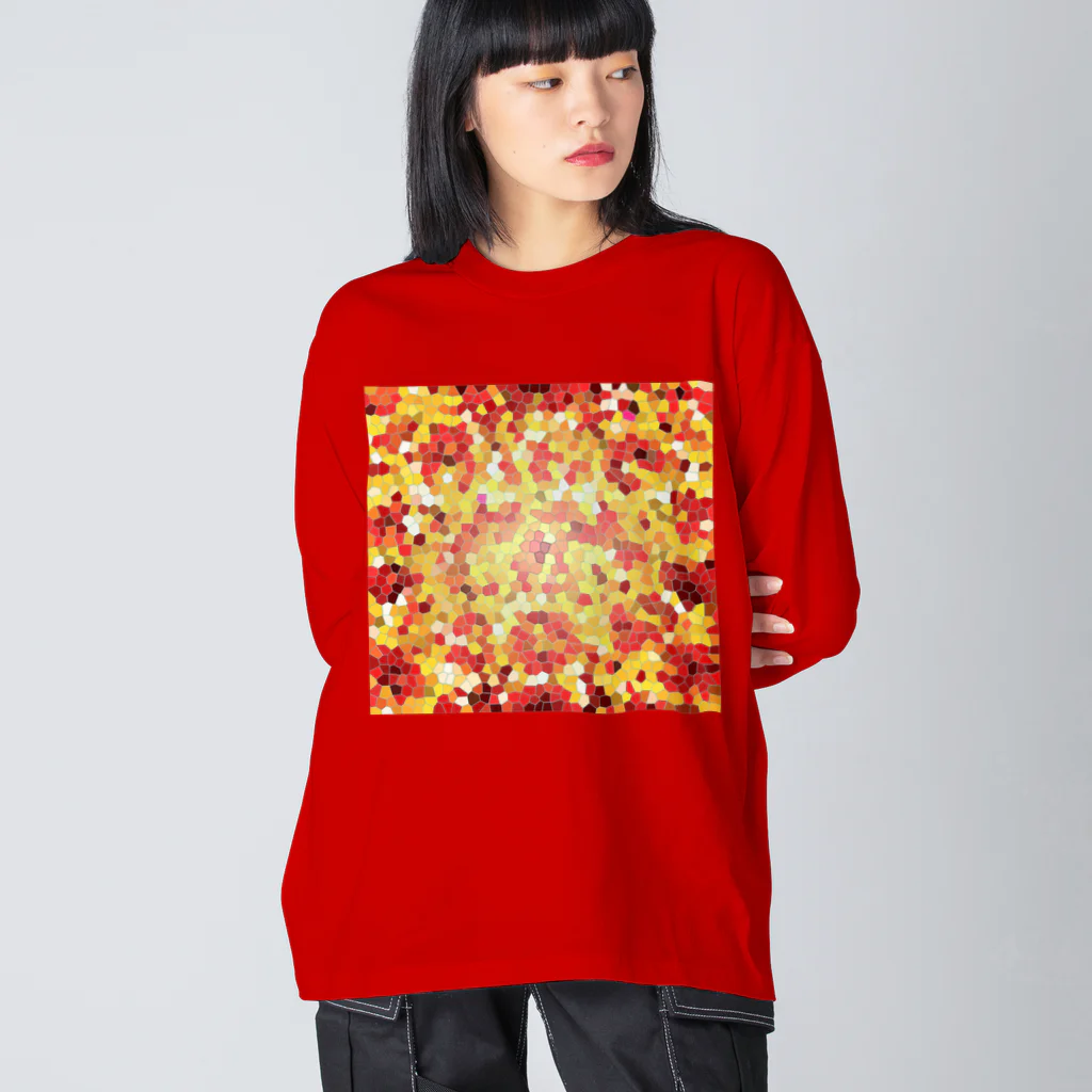  1st Shunzo's boutique のHealing mosaic ビッグシルエットロングスリーブTシャツ