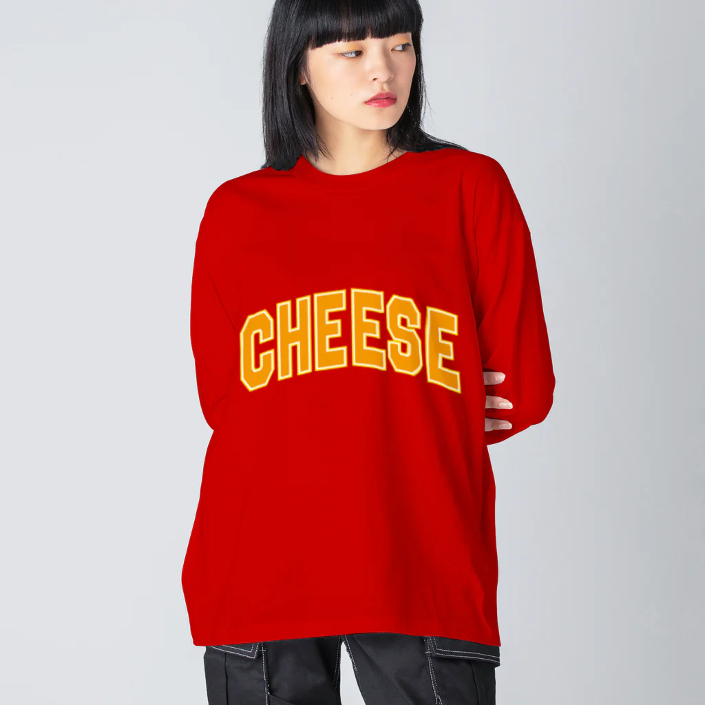 カレッジロゴ何か良いのチーズカレッジ Big Long Sleeve T-Shirt