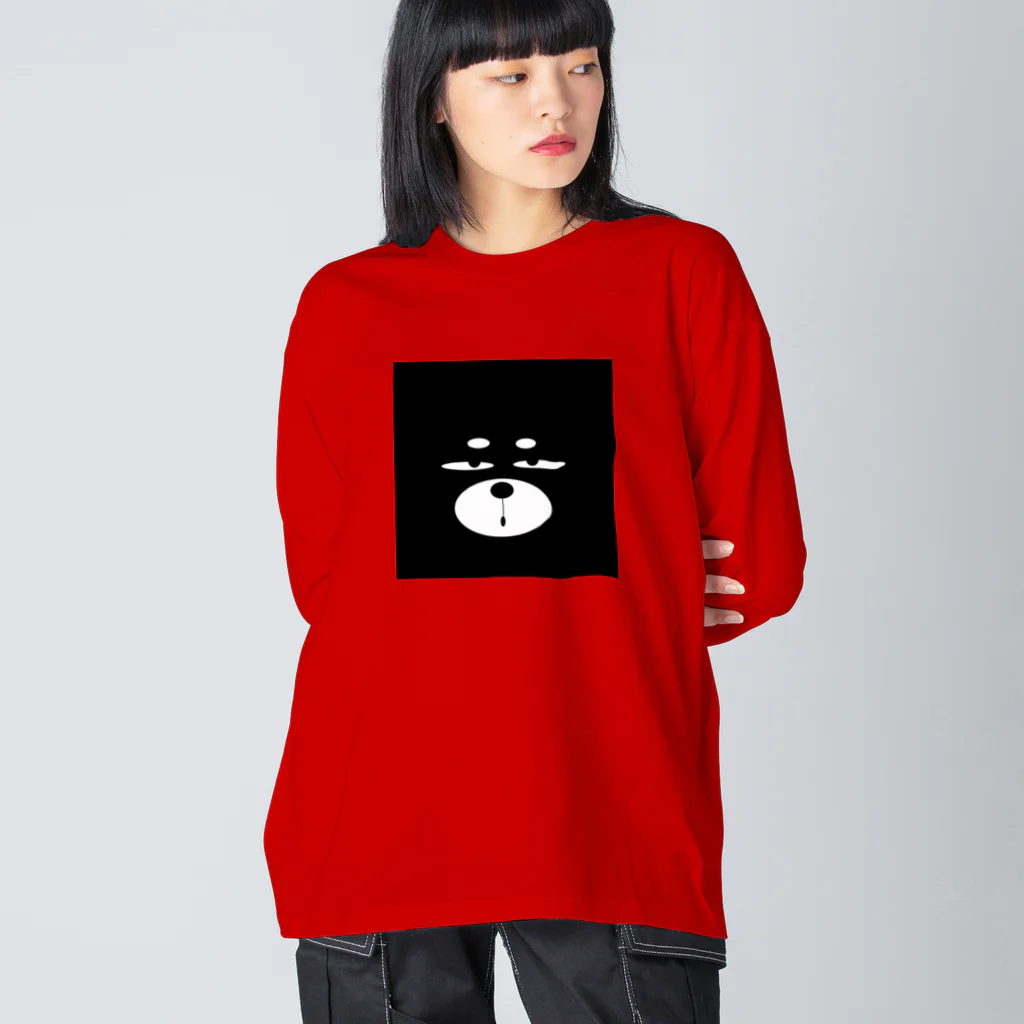 ZooBeeFooのすぴもんイヌ型スクエアビッグフェイス Big Long Sleeve T-Shirt