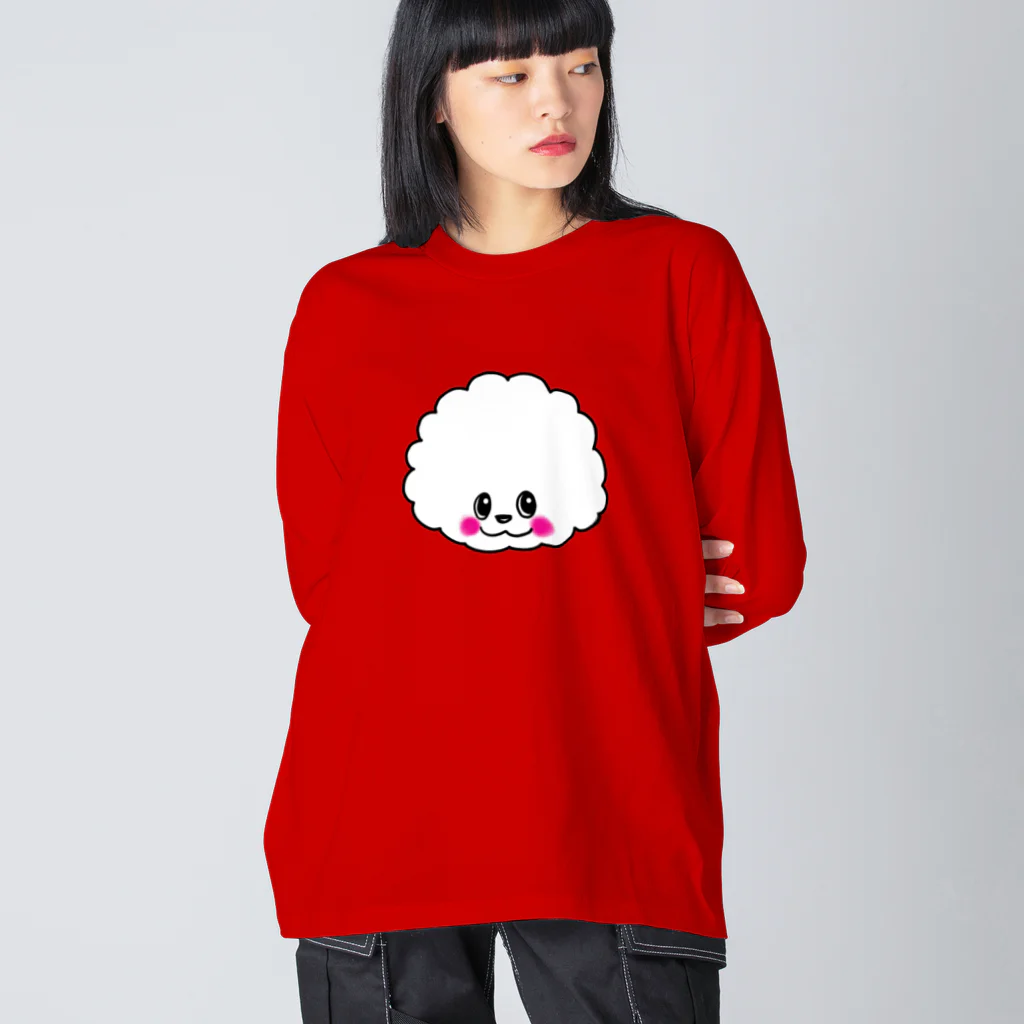 Yellow Ribbon Dog Shopのふわふわアフロちゃん Big Long Sleeve T-Shirt