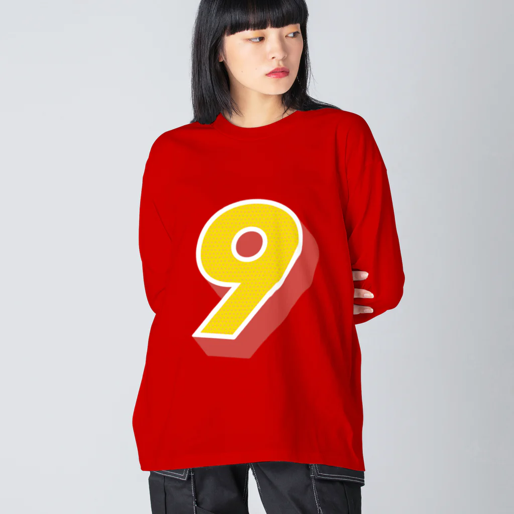 KAWAGOE GRAPHICSの9番 Big Long Sleeve T-Shirt