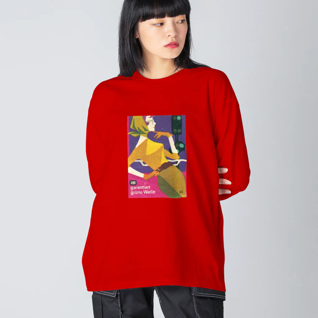 YS VINTAGE WORKSのドイツ国鉄 DB レディー1 寄りかかり ビッグシルエットロングスリーブTシャツ