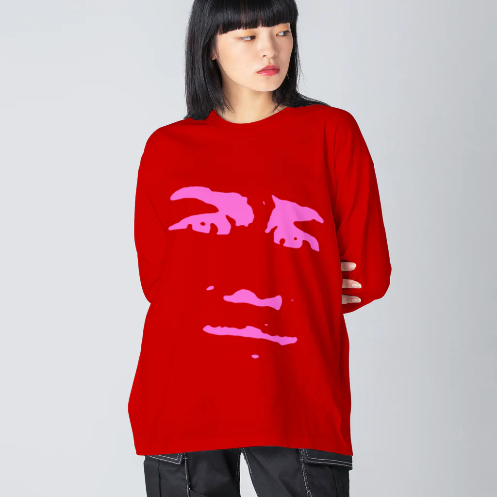 morebashiのりーくん(ピンクインク) Big Long Sleeve T-Shirt