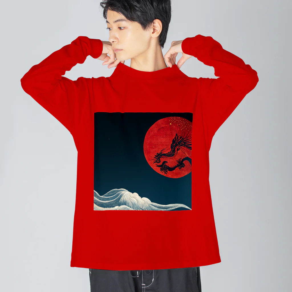 Eye2EyeのBlood Moon Dragon ビッグシルエットロングスリーブTシャツ