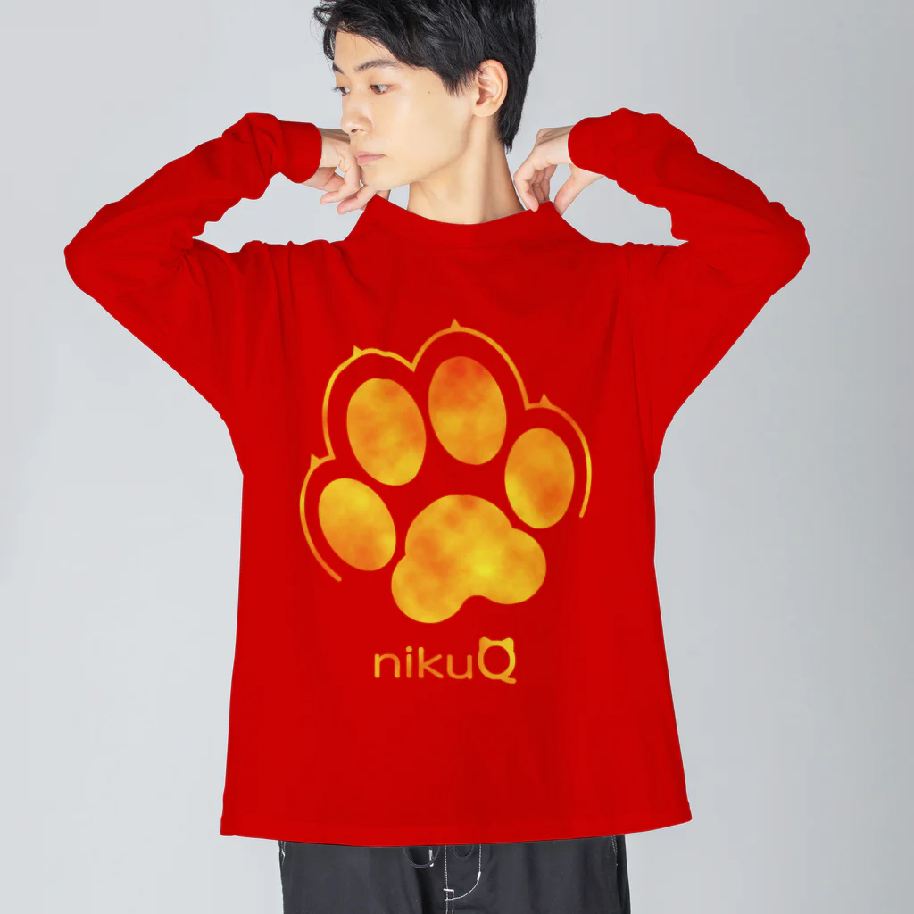 WebArtsの肉球をモチーフにしたオリジナルブランド「nikuQ」（犬タイプ）です Big Long Sleeve T-Shirt