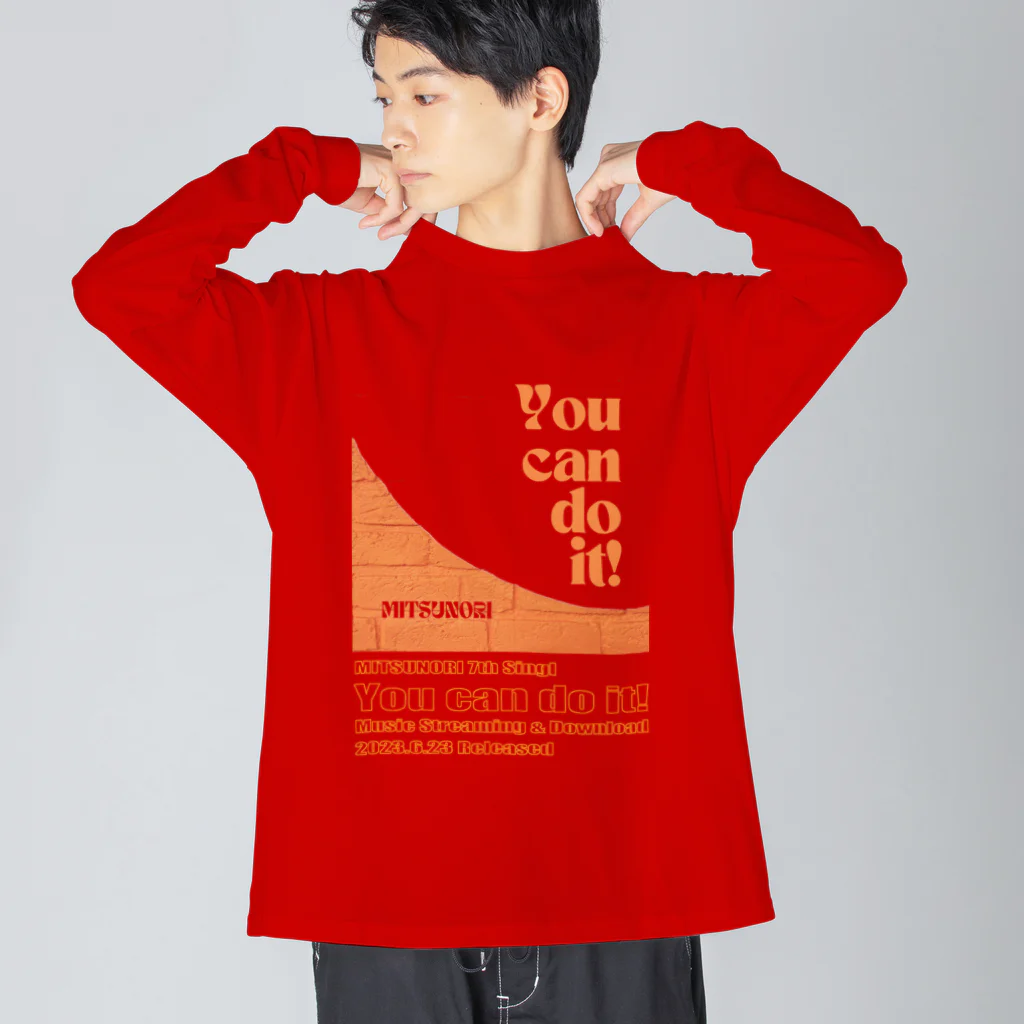 MITSUNORI OFFICIAL SHOPのYou can do it! Big Long Sleeve T-Shirt