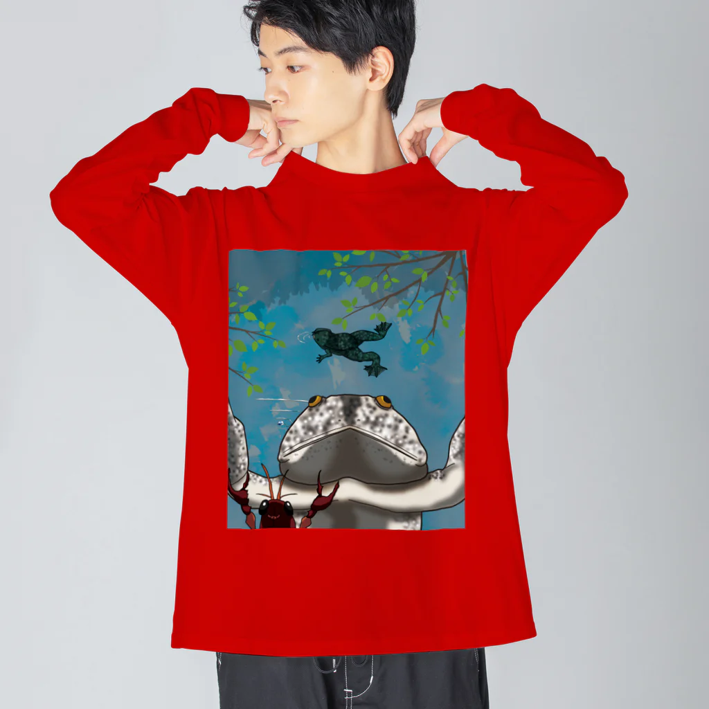 Drecome_Designのアフリカツメガエル Big Long Sleeve T-Shirt