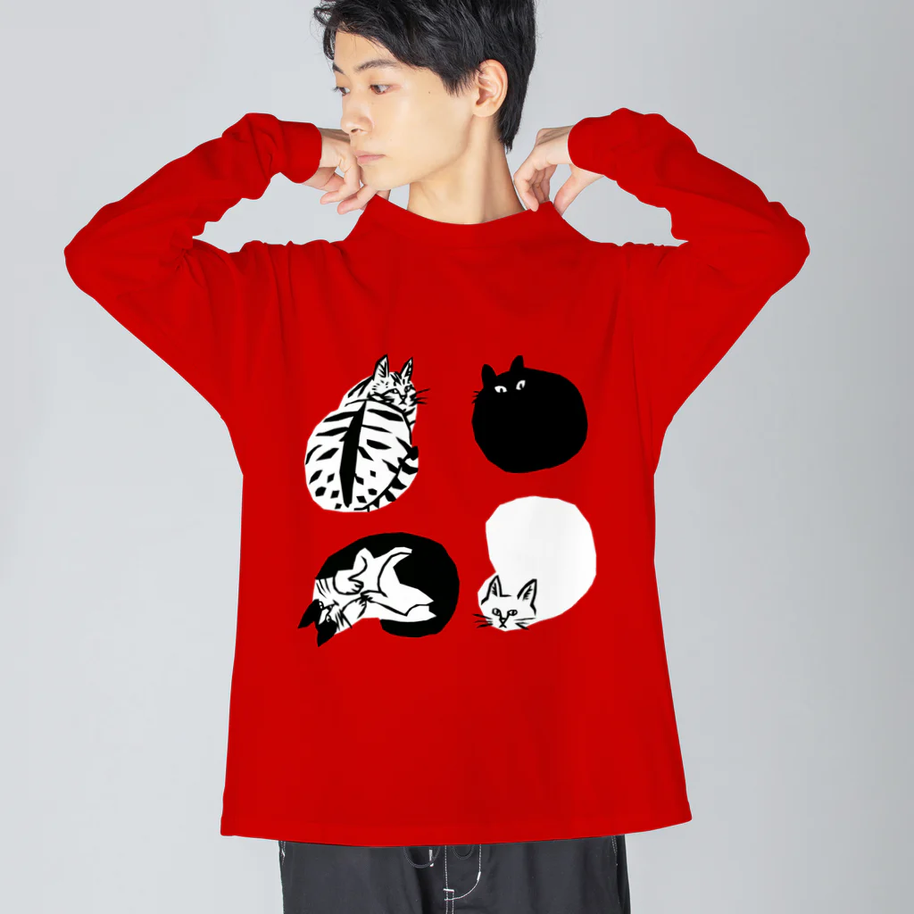 喫茶こぐまやのまるまるごろごろ Big Long Sleeve T-Shirt