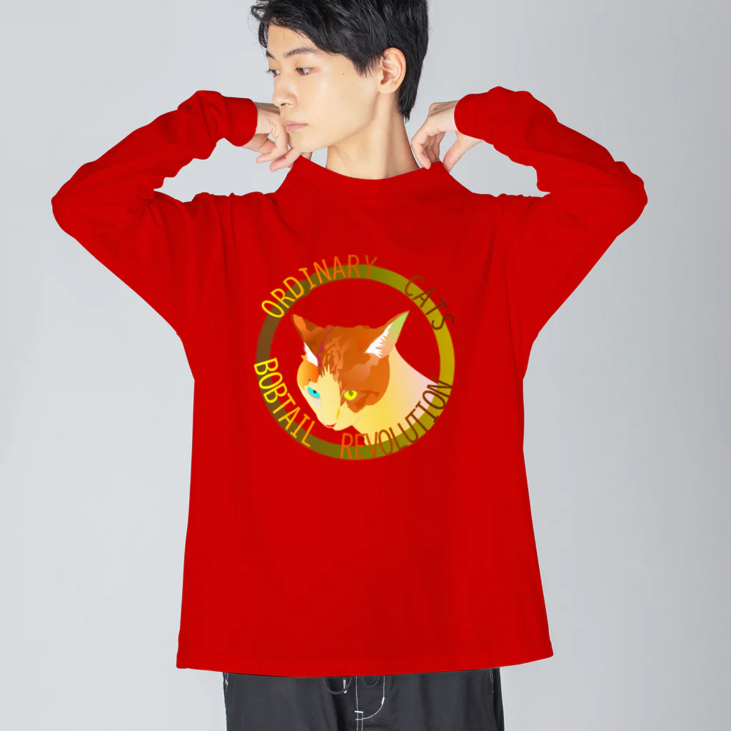 『NG （Niche・Gate）』ニッチゲート-- IN SUZURIのOrdinary Cats04h.t.(秋) ビッグシルエットロングスリーブTシャツ