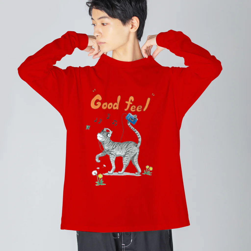 ペットショップボーイズのネコちゃん(サバトラ) Big Long Sleeve T-Shirt