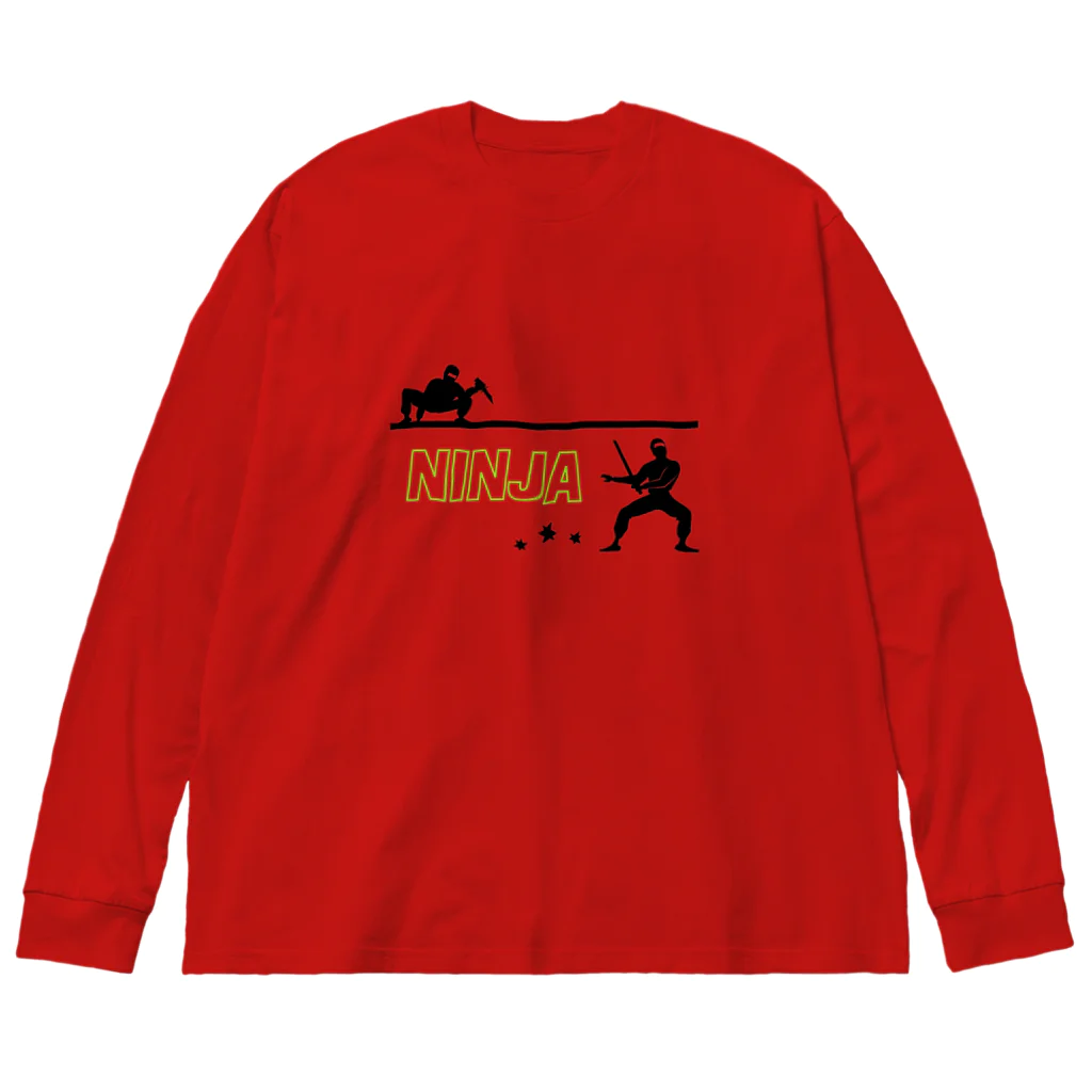 insparation｡   --- ｲﾝｽﾋﾟﾚｰｼｮﾝ｡のNINJA Big Long Sleeve T-Shirt