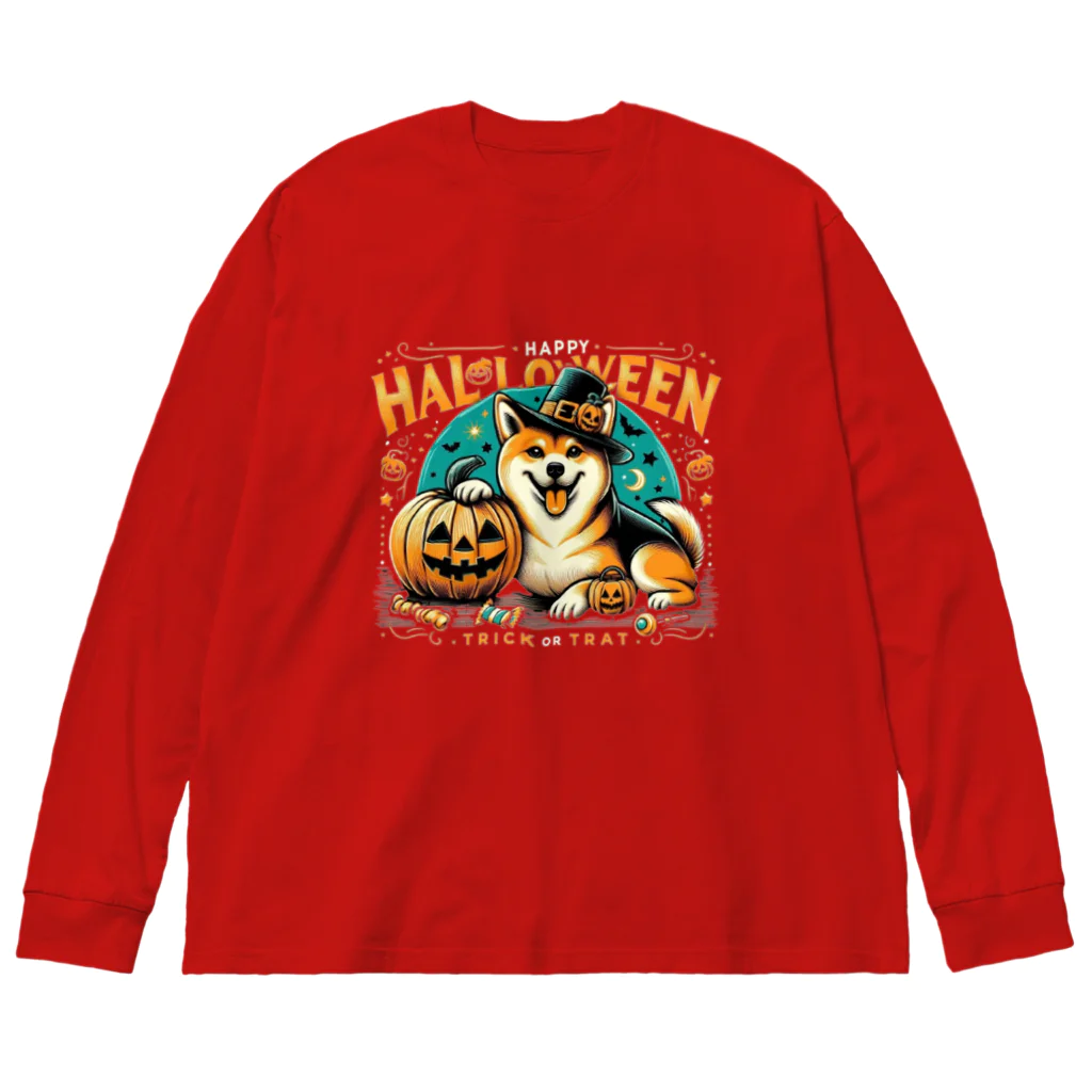 Naoki21のDOG x HALLOWEEN 02 Big Long Sleeve T-Shirt