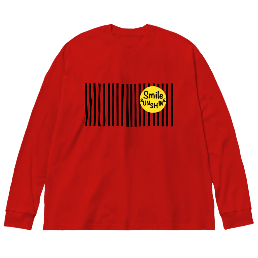 @LIRALUのStripe Smile😊 Big Long Sleeve T-Shirt