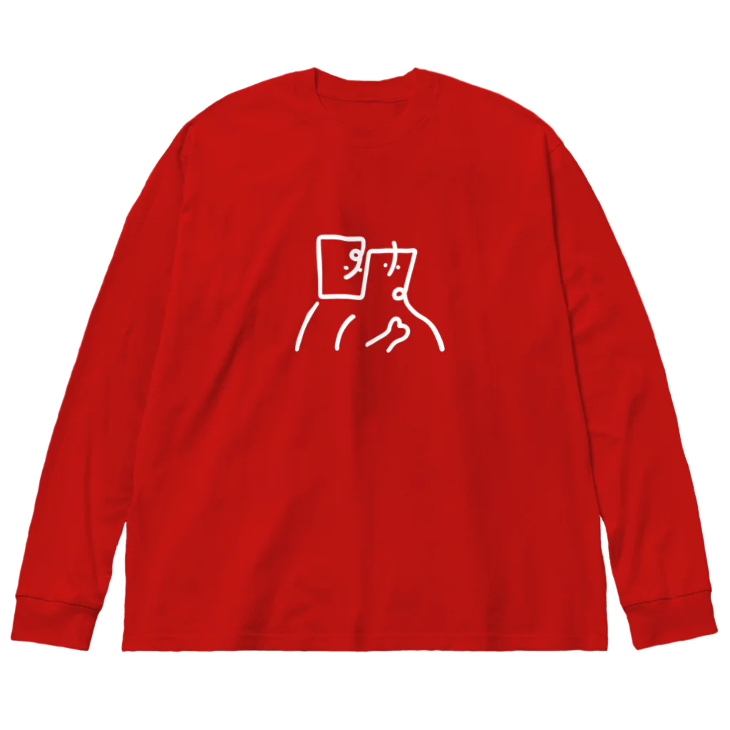 POTSUNENS STOREのひとふで ビッグシルエットロングスリーブTシャツ