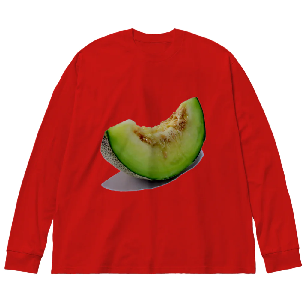 でおきしりぼ子の実験室のMELON-Ready to eat. Big Long Sleeve T-Shirt