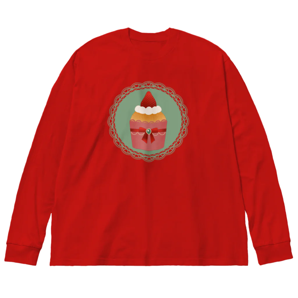 Ruby Candyのいちごのカップケーキ Big Long Sleeve T-Shirt