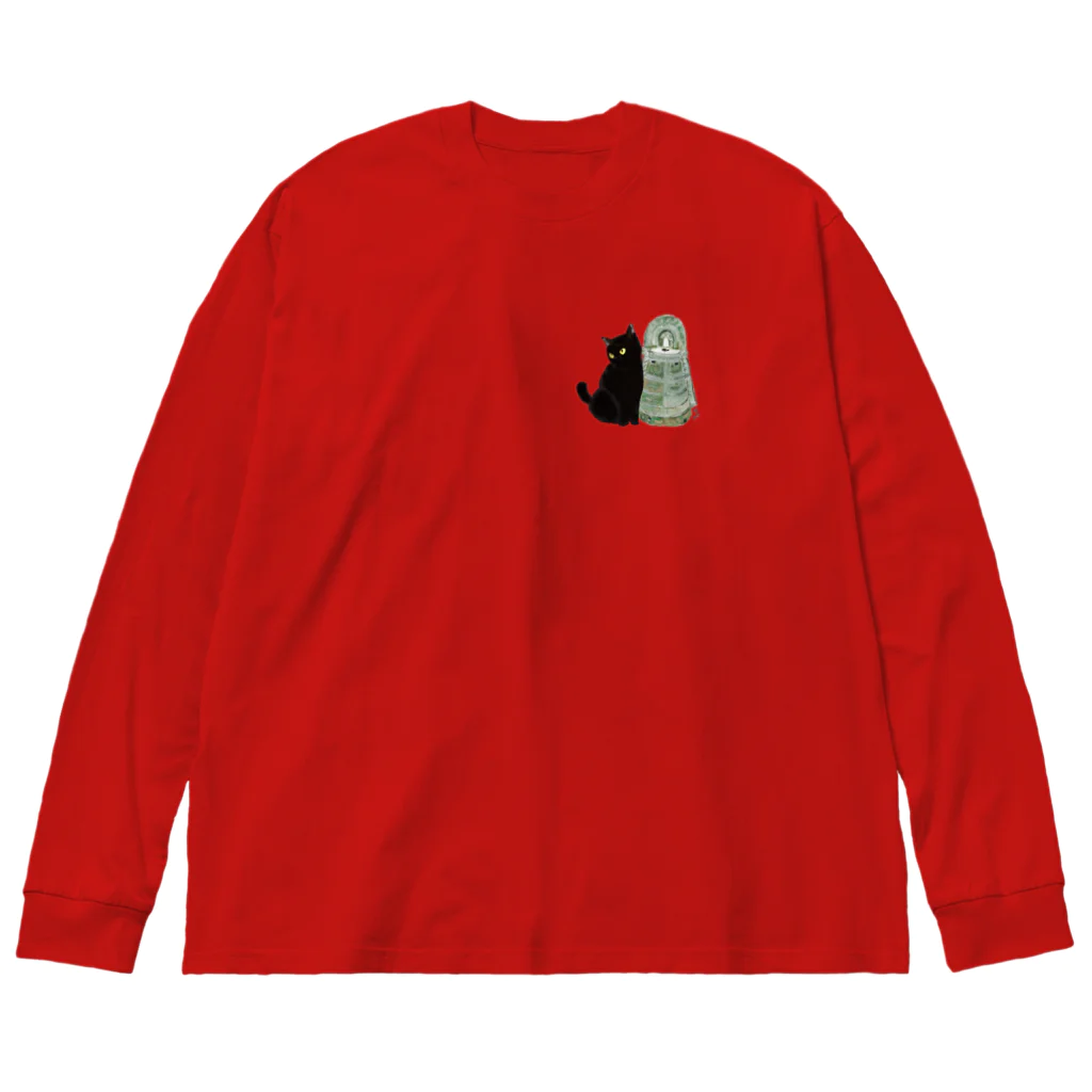 WAMI ARTの猫銅鐸 Big Long Sleeve T-Shirt