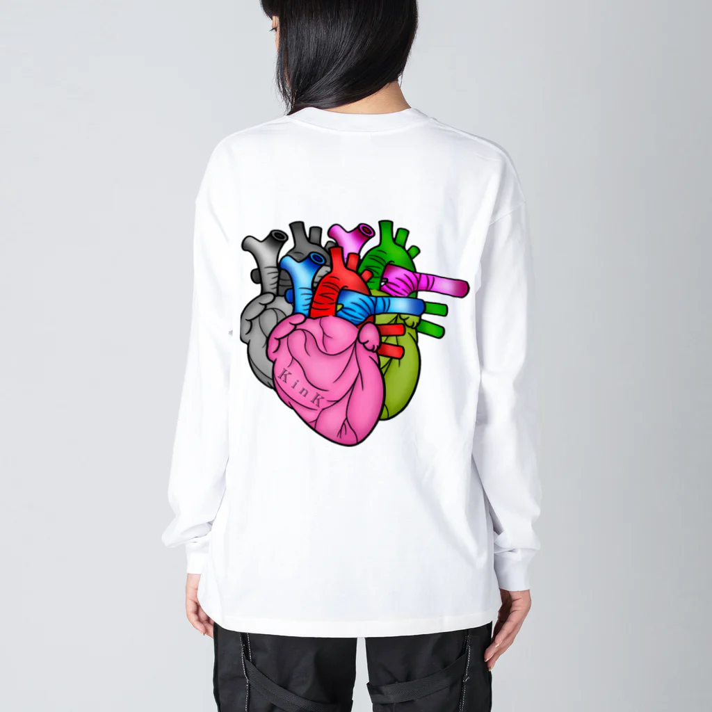 K i n Kのcor backprint ★ K i n K ビッグシルエットロングスリーブTシャツ