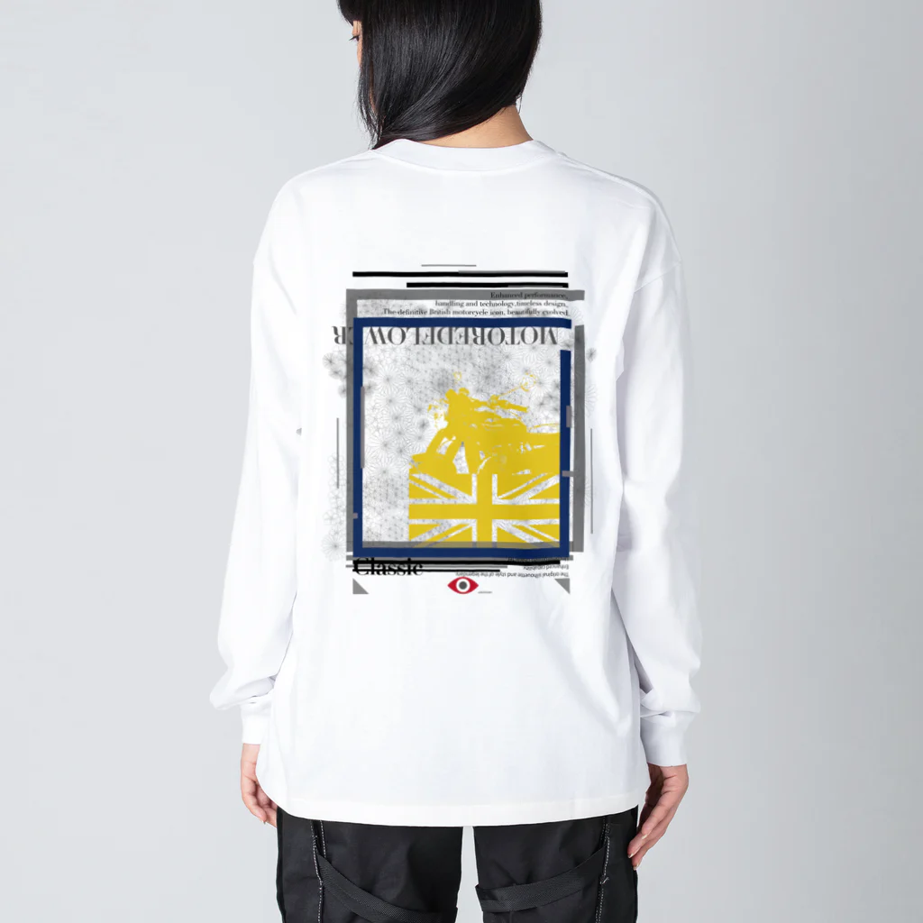 SOKICHISAITOのMORTORED WIRE FLOWER #backprint #yellowrogo  ビッグシルエットロングスリーブTシャツ