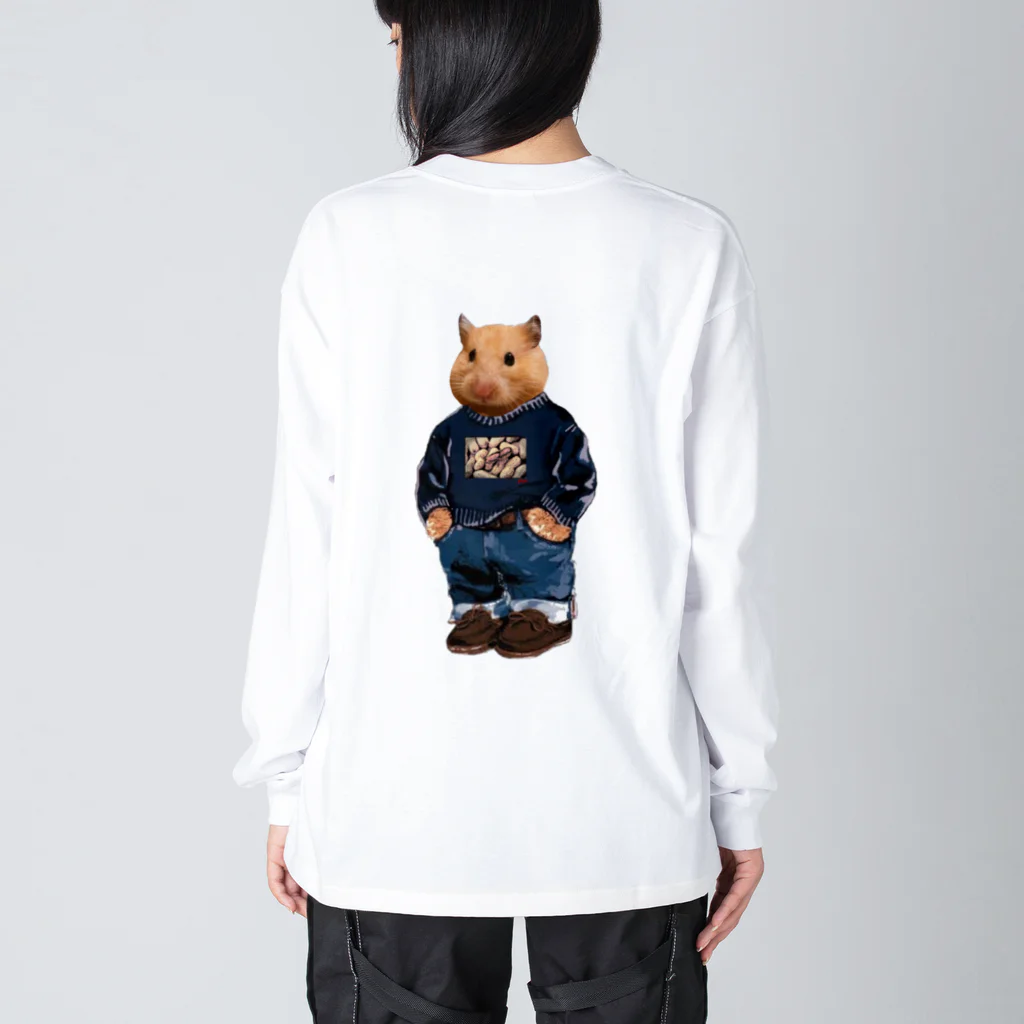 ことぷん の こぜにかせぎのはとふろーれん背面 Big Long Sleeve T-Shirt